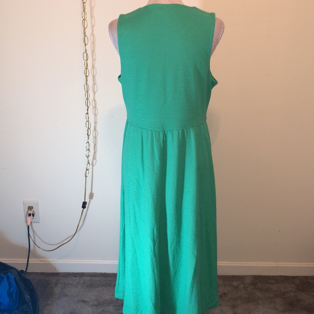 Draper James Rsvp Green Sleeveless Midi Dress - image 5